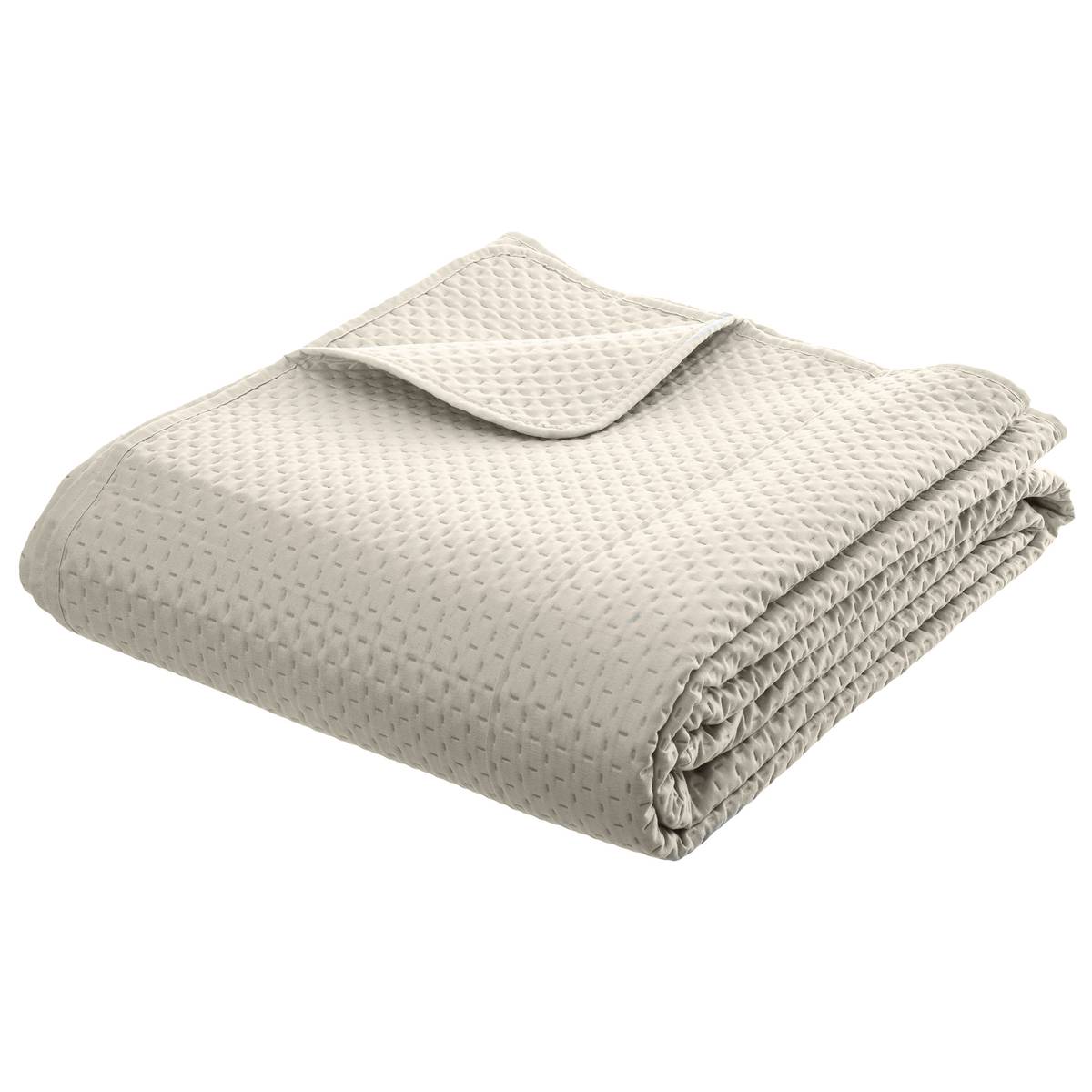 Bettüberwurf "Dolce" Beige Leinen, 260x240 cm Beige