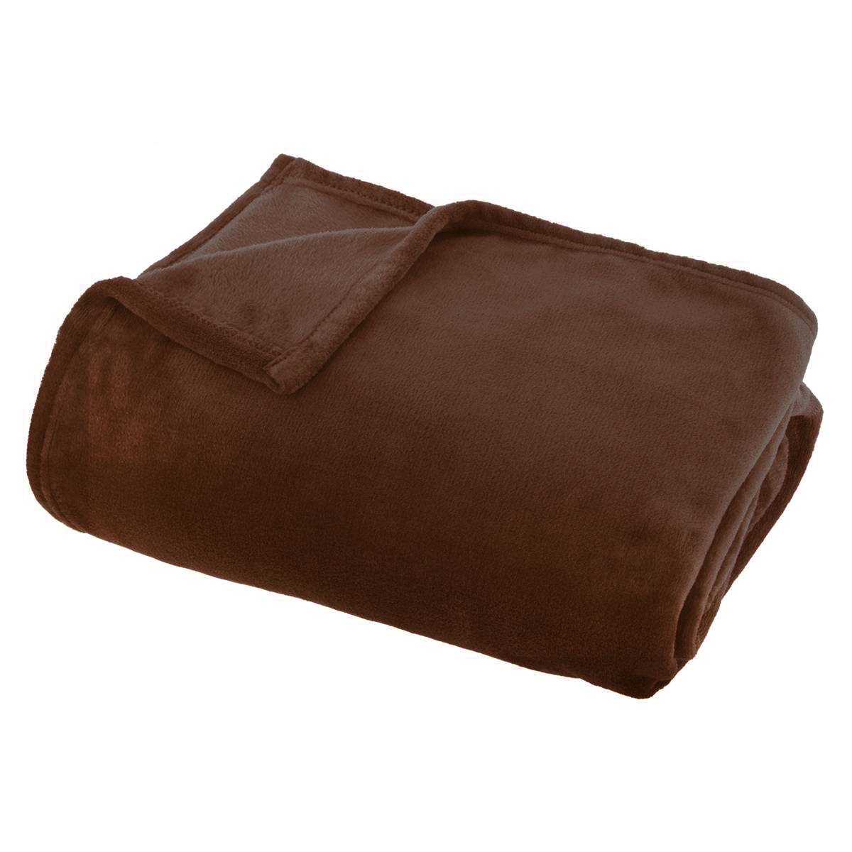 Flanellplaid "Ollis" Tonka Braun, 180x130 cm Braun