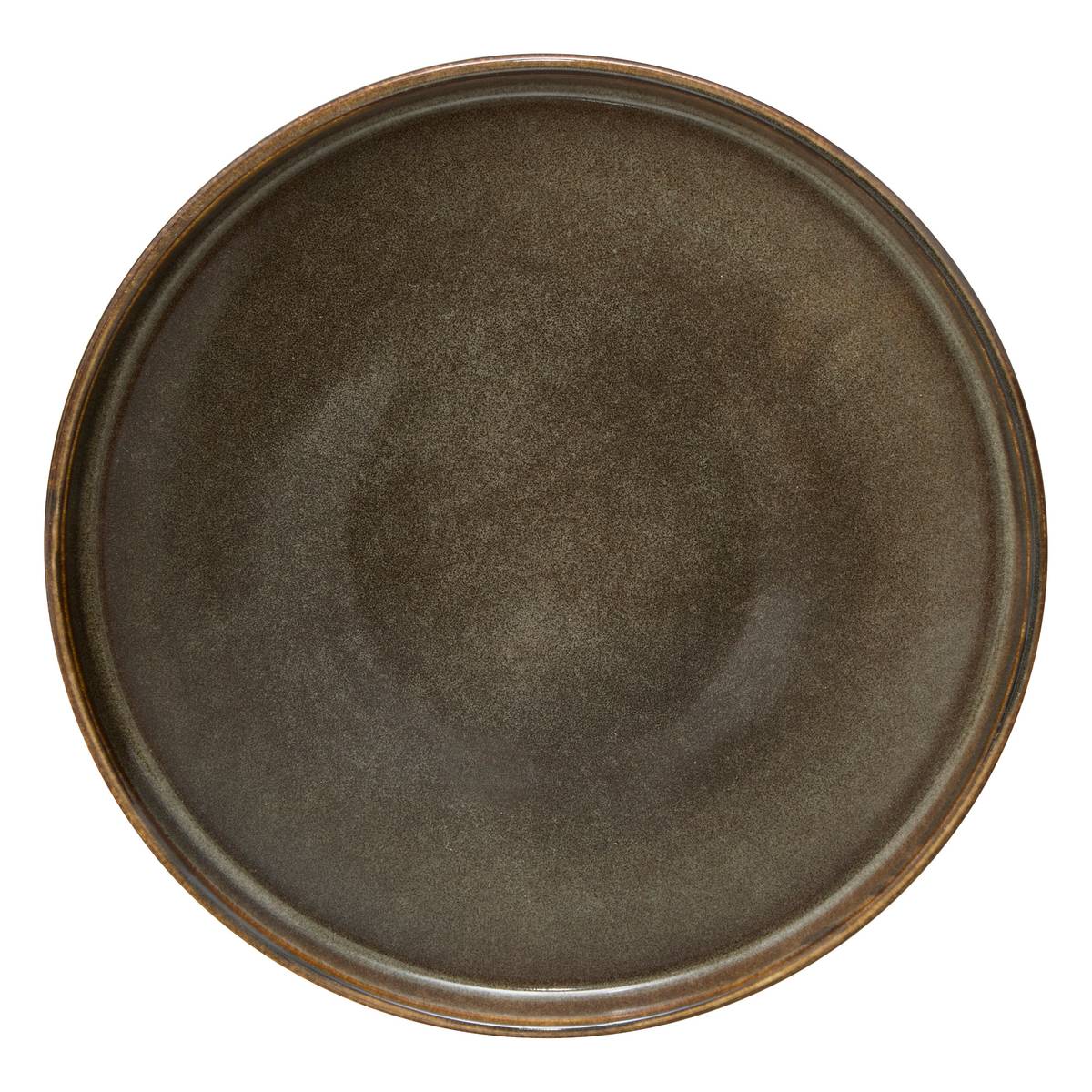Set mit 6 Desserttellern "Terre inconnue" Fliese, D.21 cm, Braun Braun