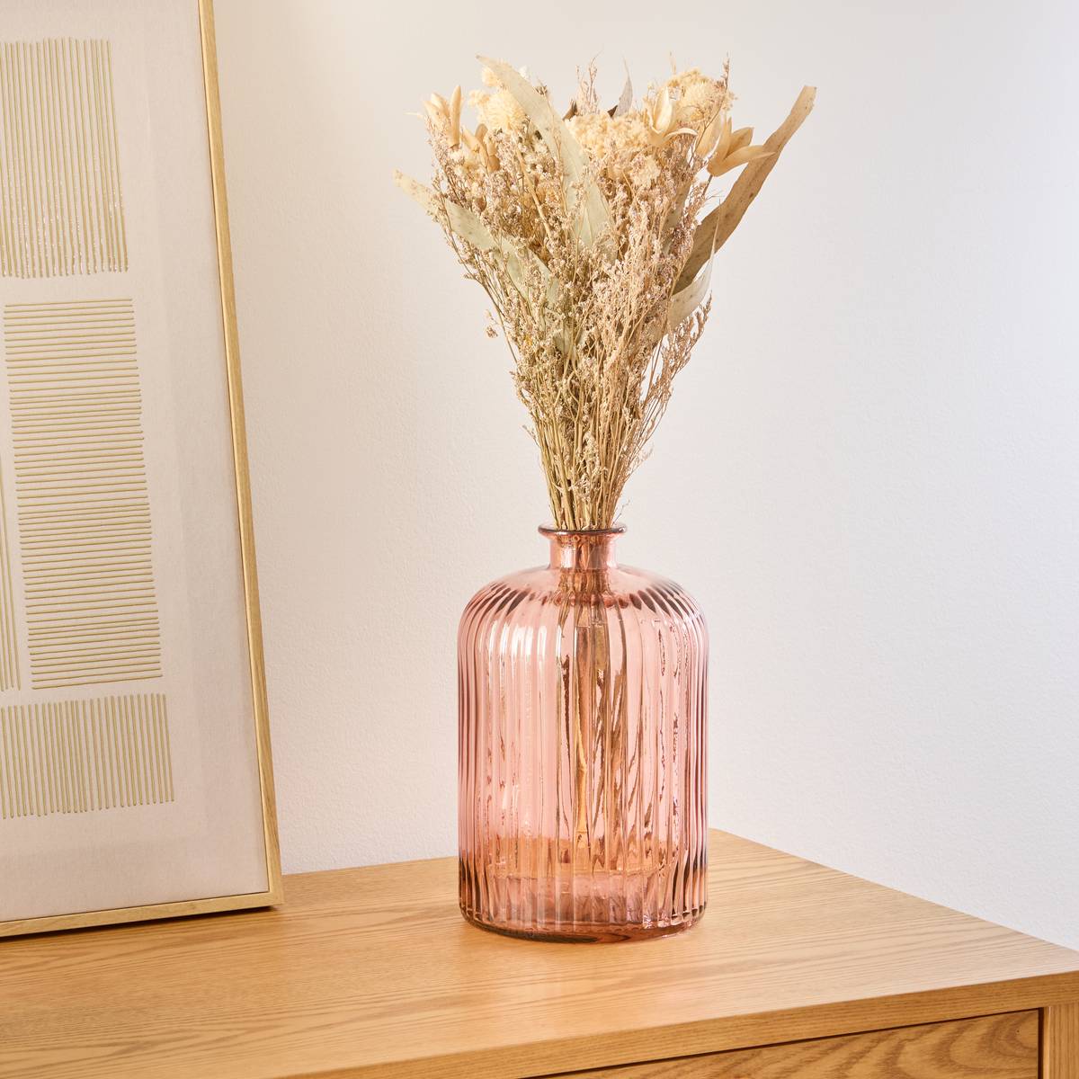 Vase "Luz" Rose, h.23 cm Rosa