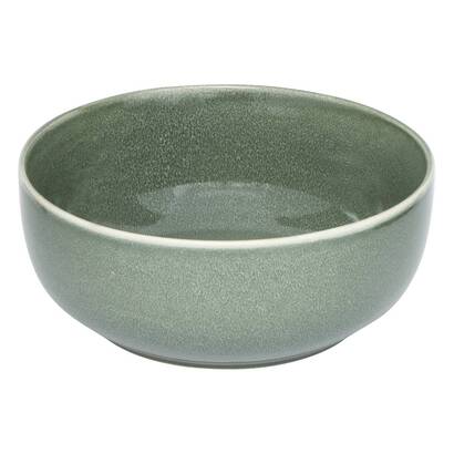 Salatsch&uuml;ssel "unbekanntes land" keramik, d.21,5 cm, khakigr&uuml;n