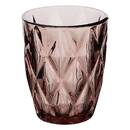 6er-Set niedrige Trinkgl&auml;ser &bdquo;Lea&ldquo; Glas, 280 ml, Mittelrosa Rosa