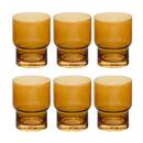 Set mit 6 niedrigen Trinkgl&auml;sern "Ella" Glas, Gelb Gelb