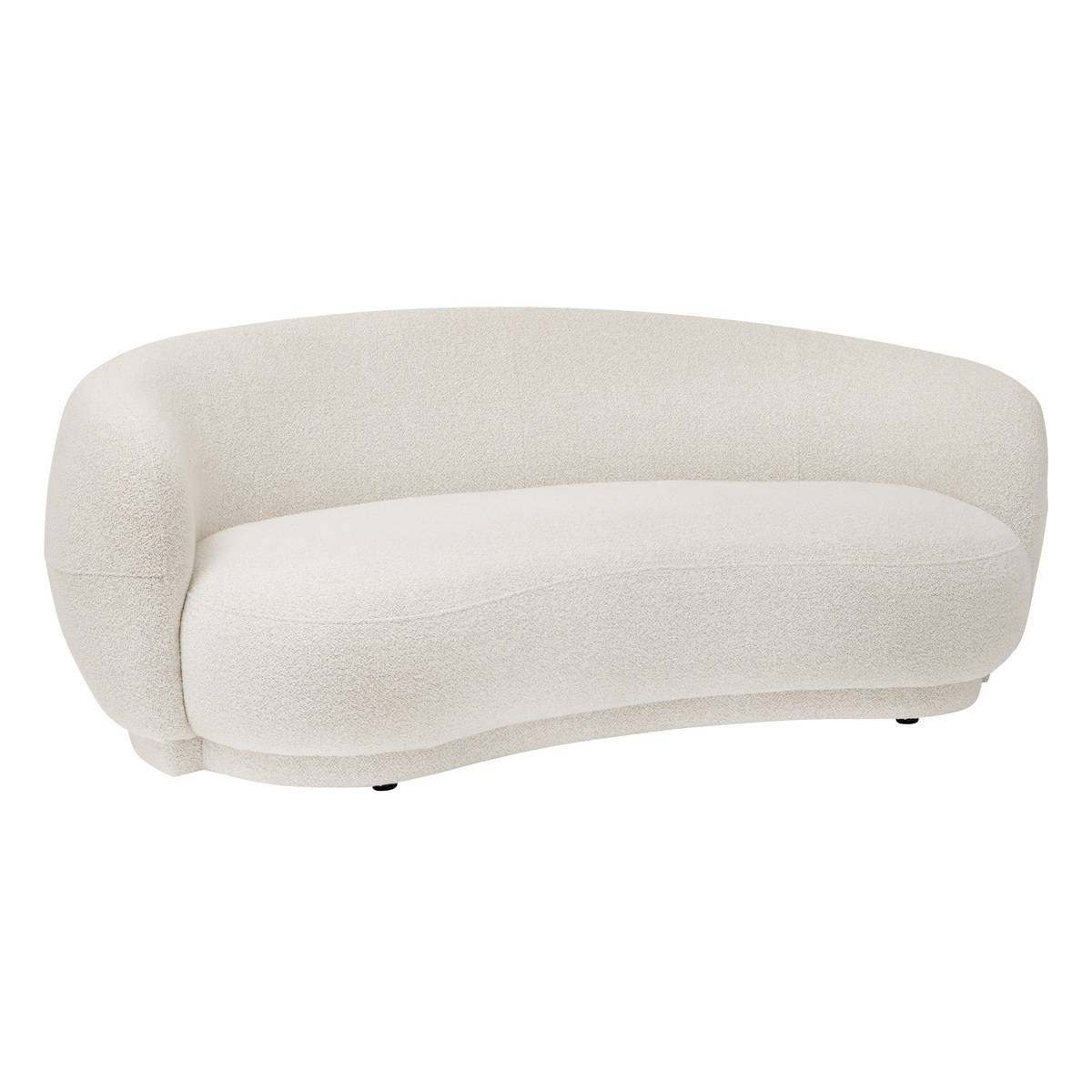 Festes Sofa "Nesky" 2 Plätze, 192x99 cm, Weiß Weiß