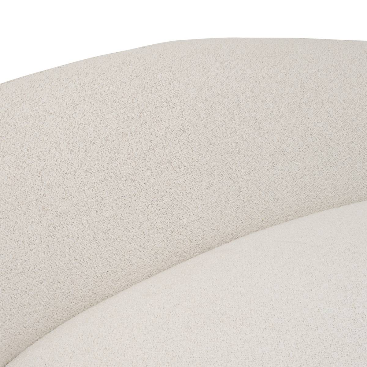 Festes Sofa "Nesky" 2 Plätze, 192x99 cm, Weiß Weiß