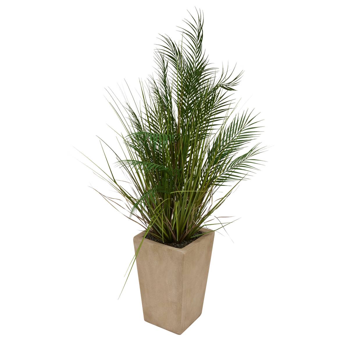 Künstliche Palme im Topf "Wonj" h.142 cm Beige