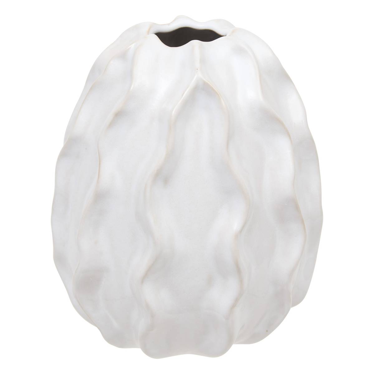 Vase "Sandri" Weiß, H.17 cm Weiß