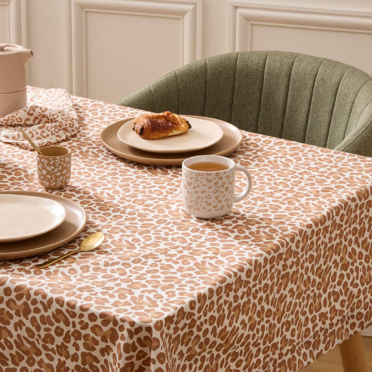 Becher "Leopardi" Fayence, 500 ml Beige