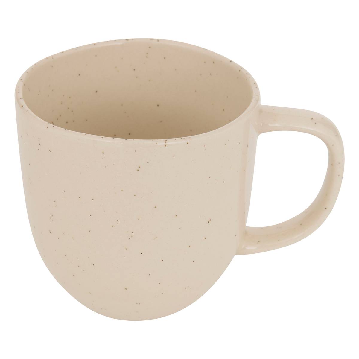 Tasse "Wonja" Fliese, 448 ml, Warmweiß Cremefarben