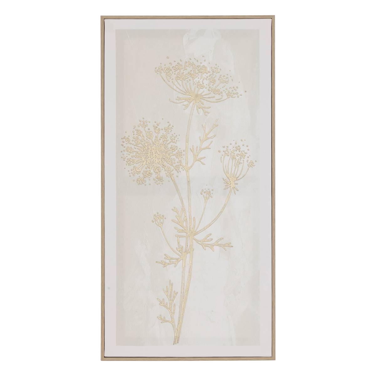 3D-Leinwand "Beryl" Weiß, 30x60 cm Modell A