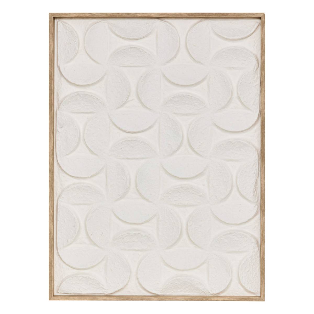 3D-Leinwand "Kailani" Weiß, 60x80 cm Weiß