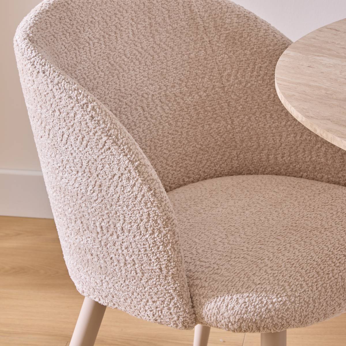 Stuhl "Céleste" Beige Leinenbeige