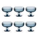 Set mit 6 Eisbechern "Ema" Glas, 340 ml, Blau Blau