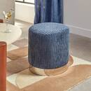 Pouf "Sylia" Tintenblau Blau