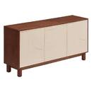 Buffet 3 Türen 6 Regale "Jilani" Braun, 150x40 cm Braun