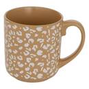 Becher "Leopardi" Fayence, 500 ml Beige