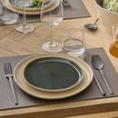 Set mit 6 Desserttellern "Wonja" Keramik, D.20,6 cm, Gr&uuml;n Gr&uuml;n