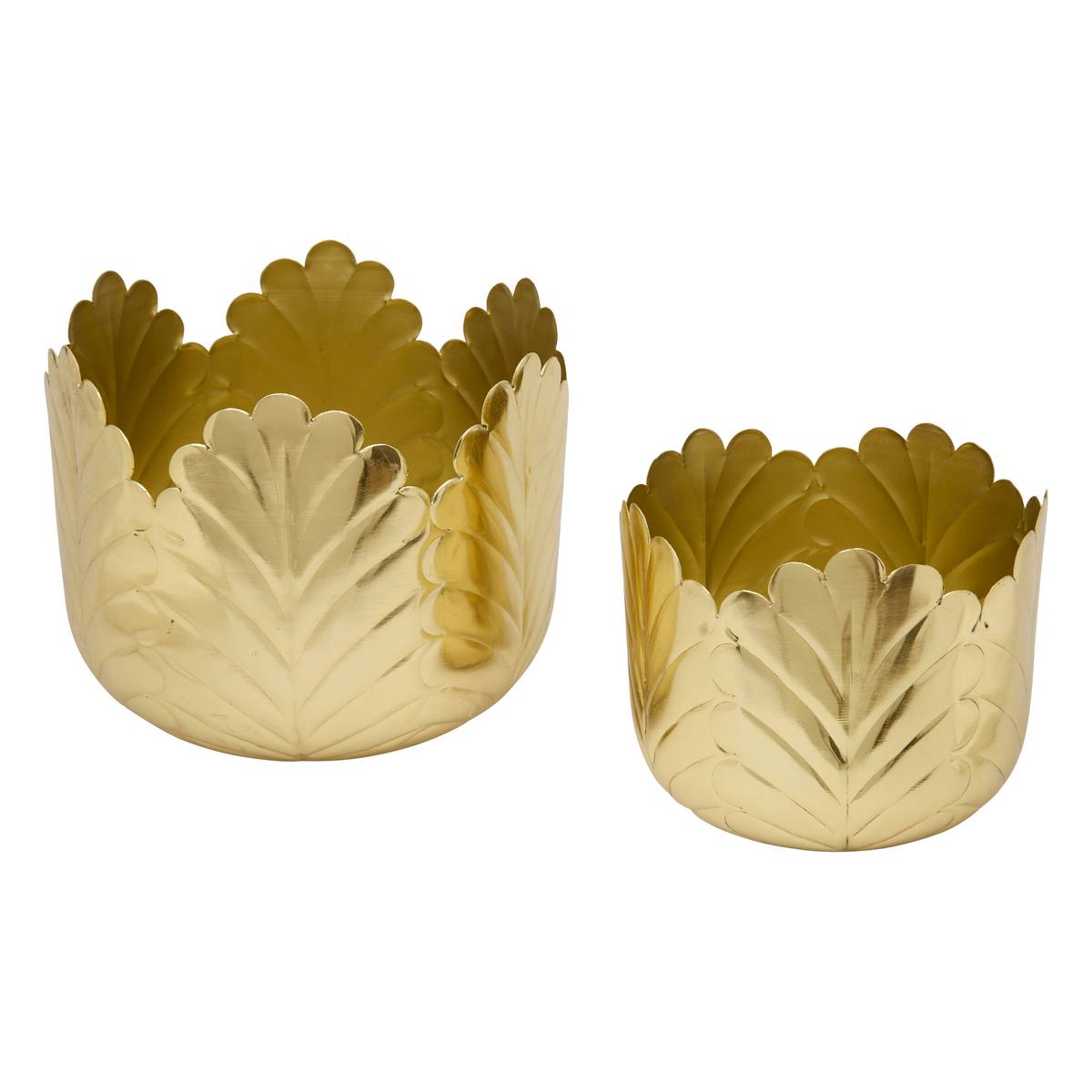 2er-Set Übertopfe "Belli" Gold, 21x18 cm Gold