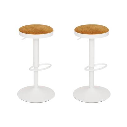 2er-set barhocker "ilsa" ocker, 41,5x41,5 cm