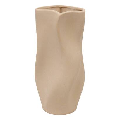 Vase "grigor" beige, h.25 cm