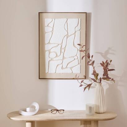 3d-leinwand "ziad" beige, 50x70 cm