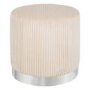 Pouf "Sylia" Elfenbein Ivoire