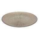 Flacher Teller "Gloria" Glas, D.32 cm, Champagner Champagner