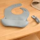 Kinderlätzchen-Set "Yum" 2 Stück, Blau Blau