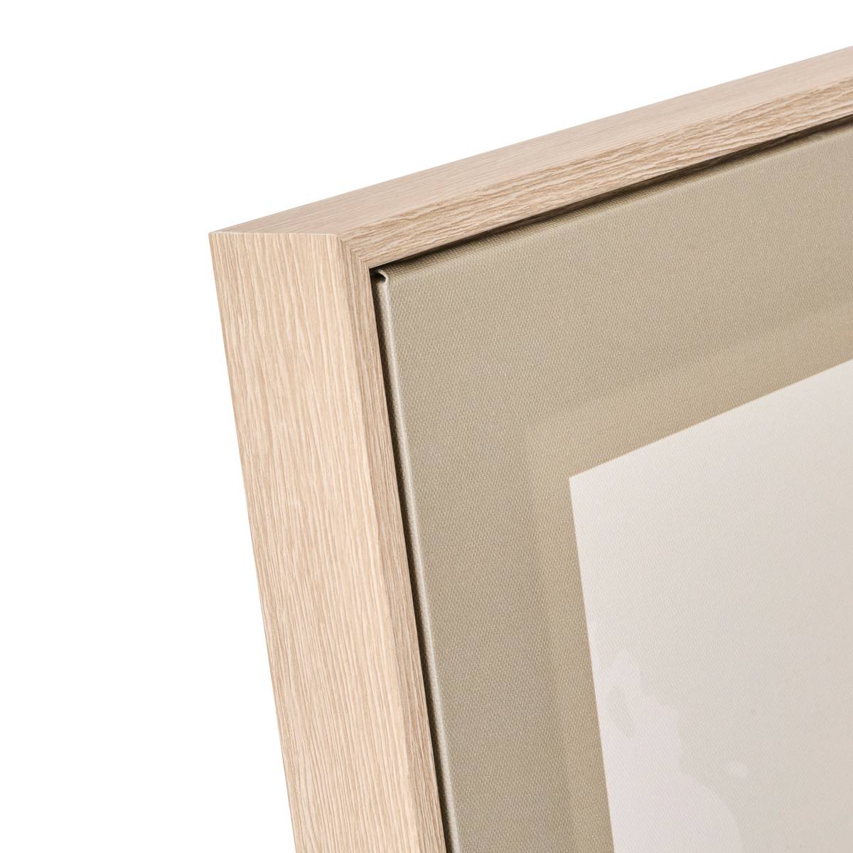 Gerahmtes Druckbild "Marlow" Schwarz & Weiß, 116x58 cm Modell 1