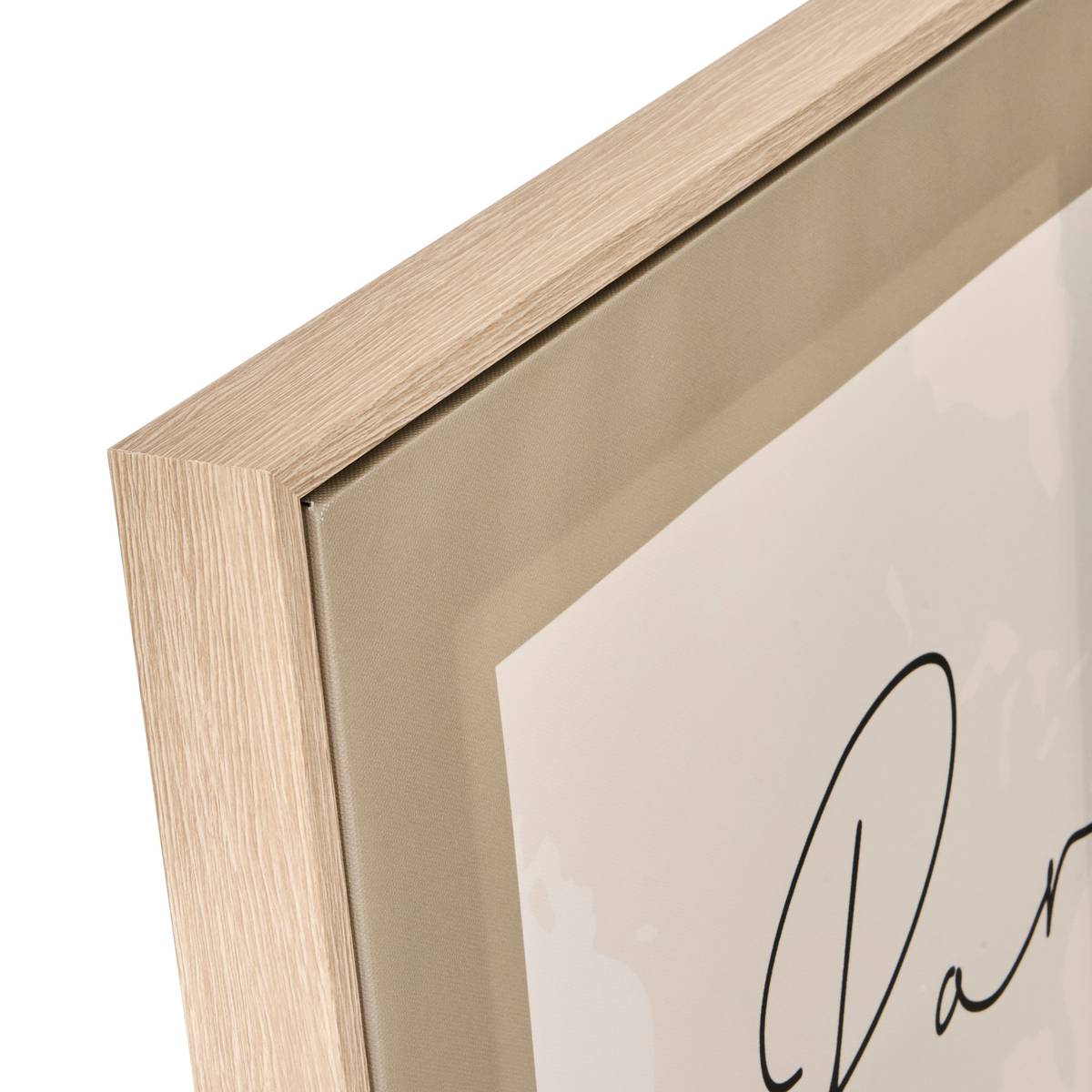 Gerahmtes Druckbild "Marlow" Schwarz & Weiß, 116x58 cm Modell 1