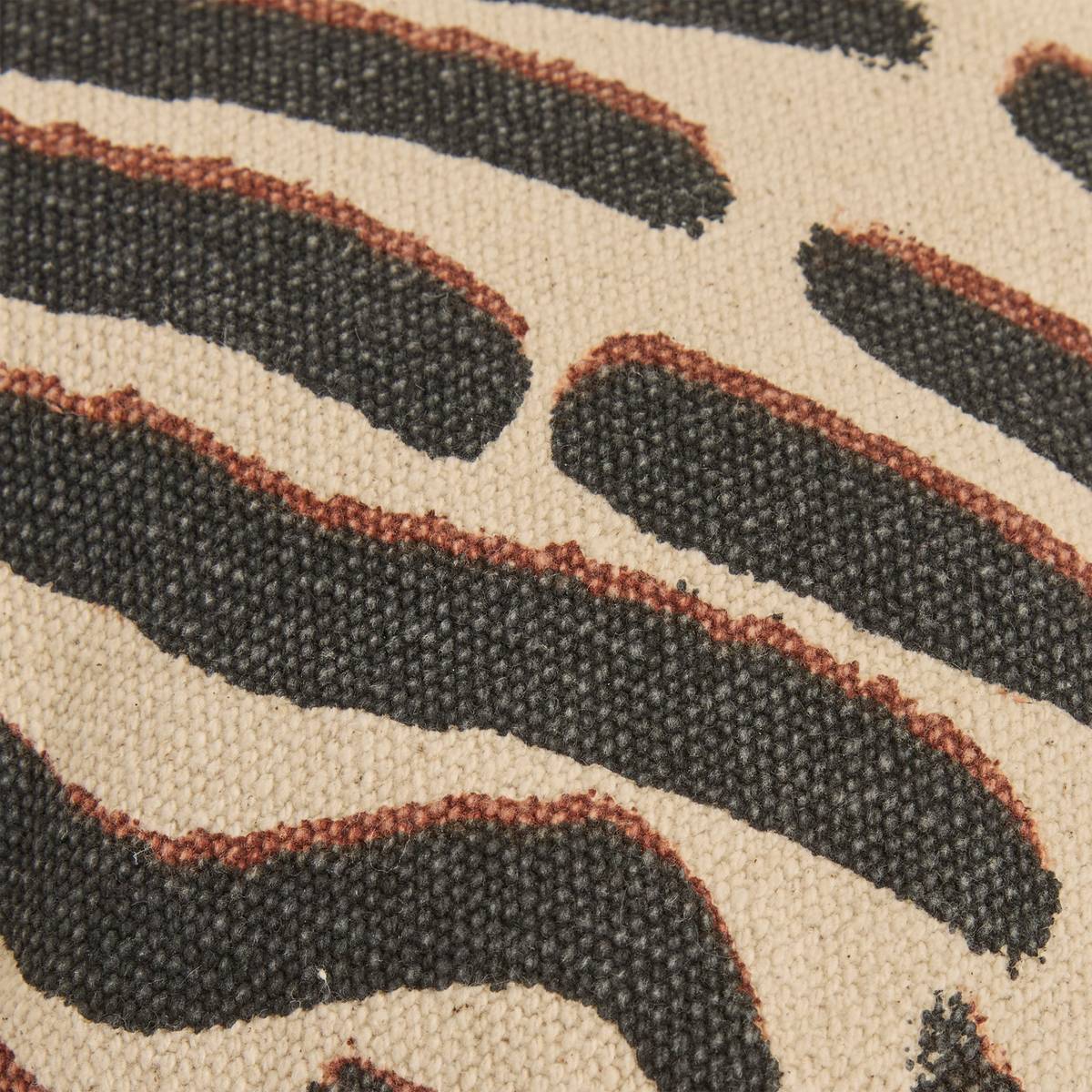 Kissen "Wonja" Schwarz, 40x30 cm Schwarz