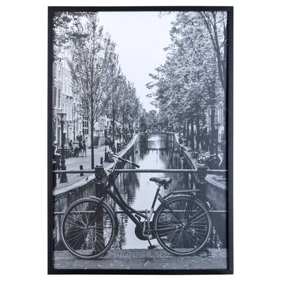 Gerahmtes poster "ayu" schwarz & wei&szlig;, 70x100 cm