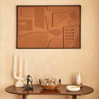 3d-leinwand "jilani" braun, 60x90 cm
