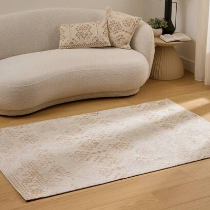 Schlingen-teppich "ozel" beige leinen, 170x120 cm