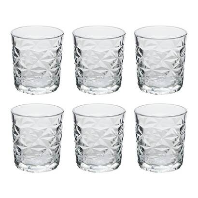 Set mit 6 niedrigen trinkgl&auml;sern "juli'eau" glas, 305 ml, transparent