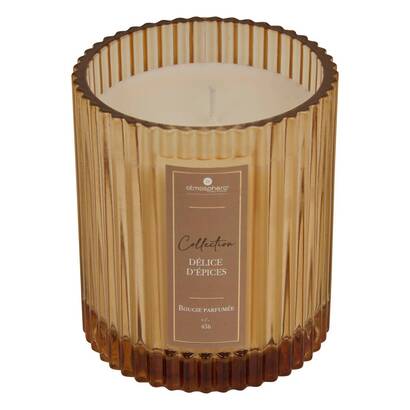 Duftkerze "albie" kandierte orange - zimt - tonkabohne, bernstein, 290g