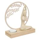 Windlicht "Yogi" Mehrfarbig, 15x6 cm Beige