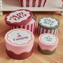 4er-Set "Cherie" Boxen Rot, 25x15 cm Rot