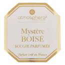 Duftkerze "Elisa" Pfirsich - Tonkabohne - Vetiver, Transparent, 200g Bois de Santal / Iris / Bois Ambrés