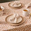 4er-Set Servietten "Leopadi" Beige Leinen, 40 x 40 cm Beige