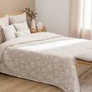 Tagesdecke "Nuvia" Beige Leinen, 260x240 cm Beige