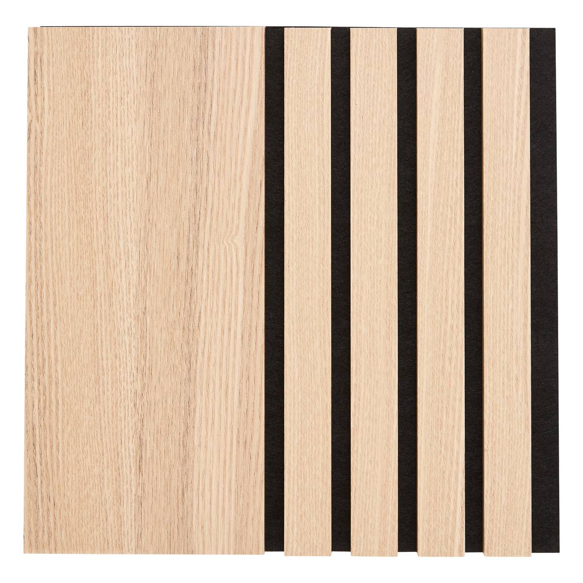 Satz von 3 dekorativen Holzlattenpaneelen Colva