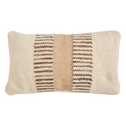 Kissen "striscia" elfenbein, 50x30 cm