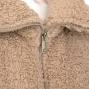 "Sherpa" Ärmeldecke Beige Leinen, 70x85 cm Beige