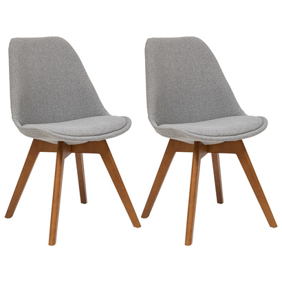 2er-set st&uuml;hle &bdquo;baya&ldquo; buche, buche, grau