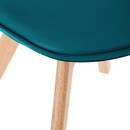 4er-Set St&uuml;hle &bdquo;Baya&ldquo; Buche, Petrolblau Entenblau