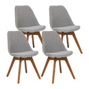 4er-Set St&uuml;hle &bdquo;Baya&ldquo; Buche, Buche, Grau Grau 1