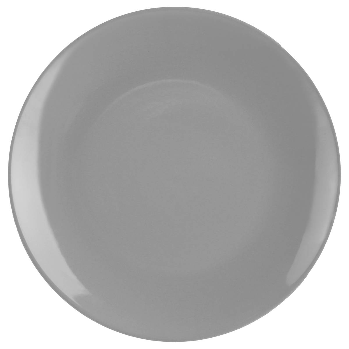 6er-Set flache Teller "Colorama" D.26,4 cm, Grau Grau