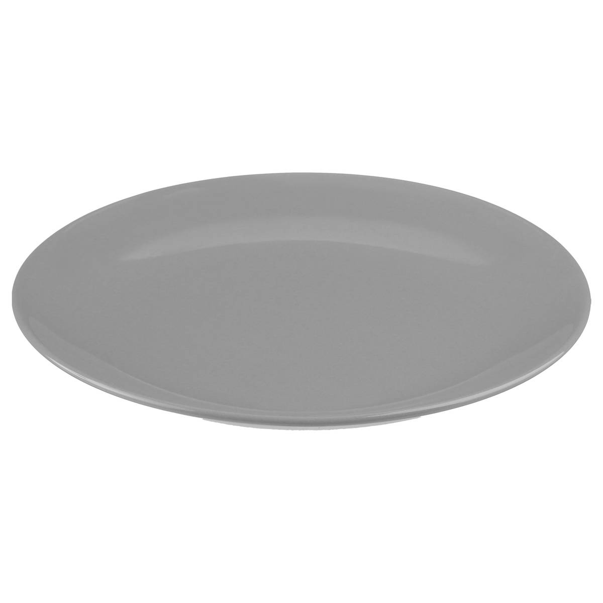 6er-Set flache Teller "Colorama" D.26,4 cm, Grau Grau