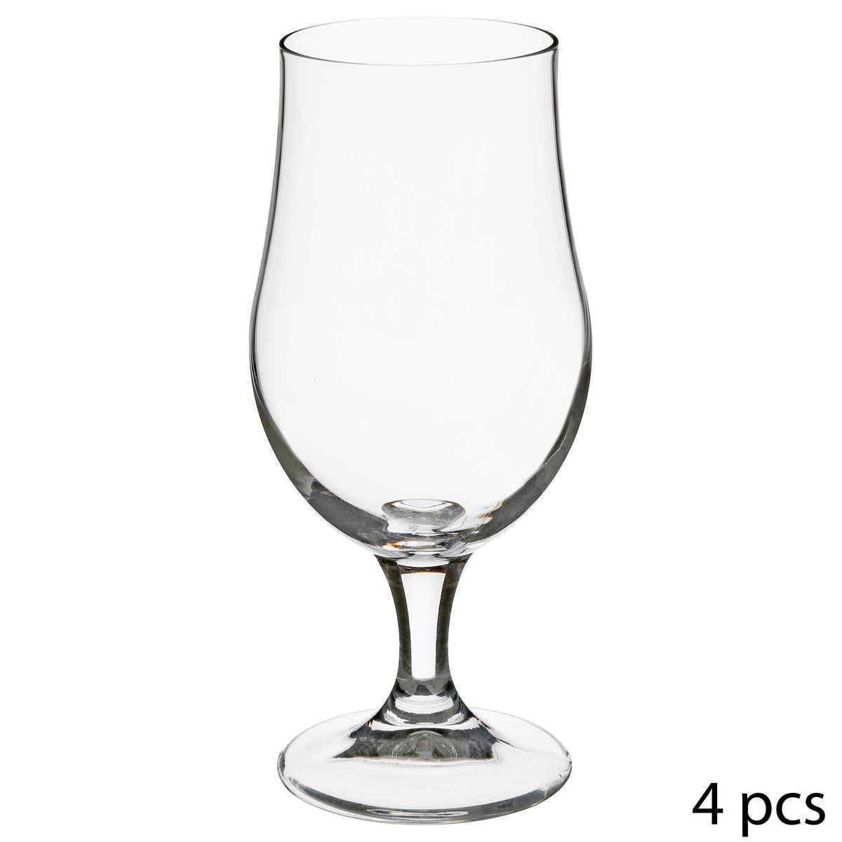 4er-Set Biergläser „Biere“ 370 ml, Transparent Durchsichtig